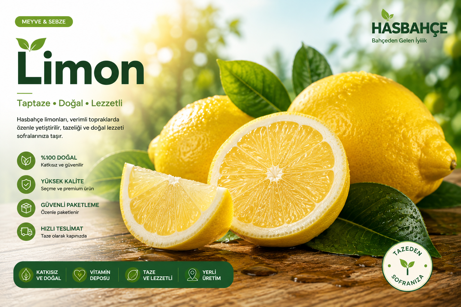 HASBAHÇE taze limon