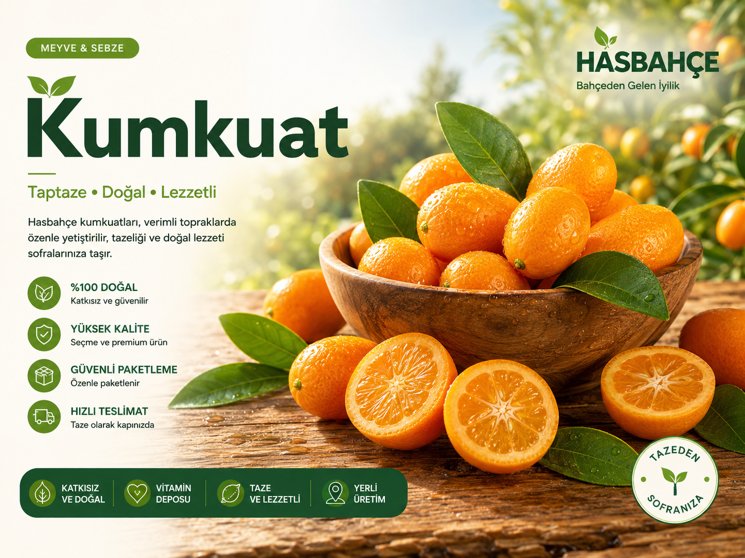 HASBAHÇE taze kumkuat